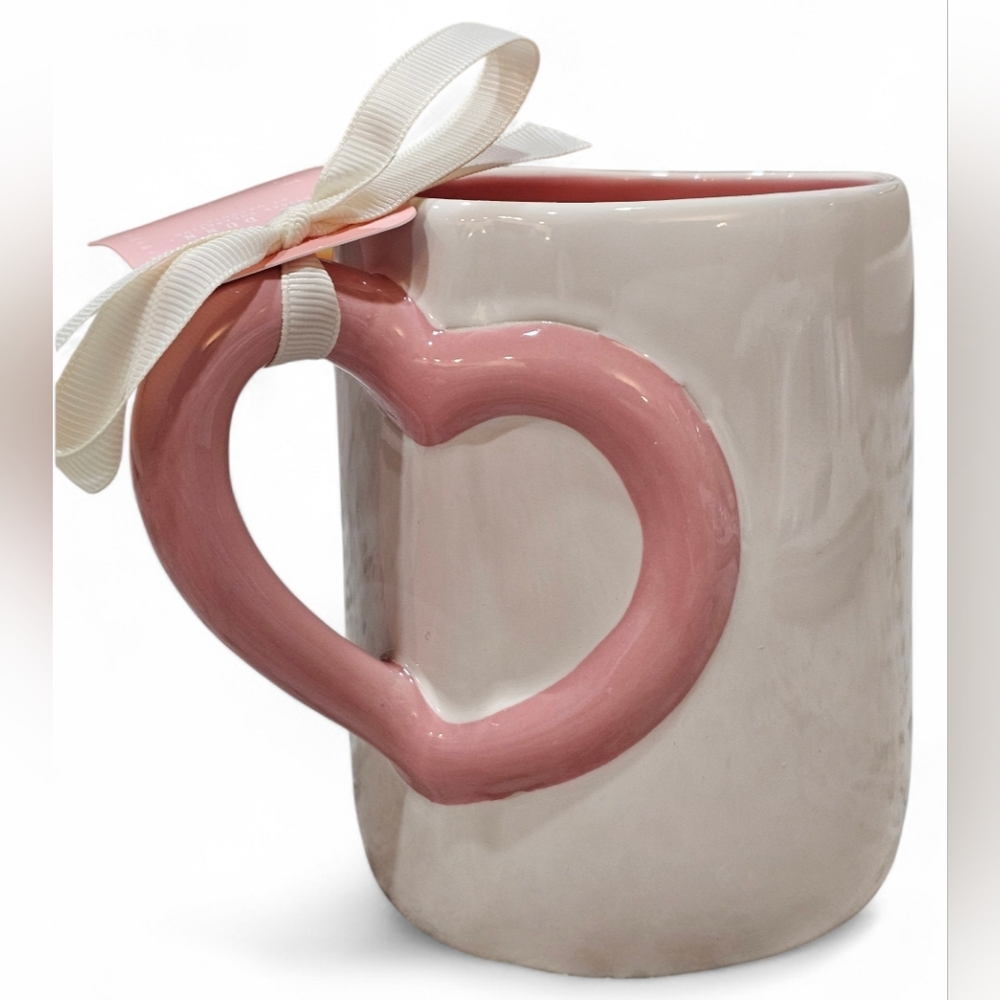 Rae Dunn Pink 'Be Mine' Ceramic Mug! New - Picture 2 of 4